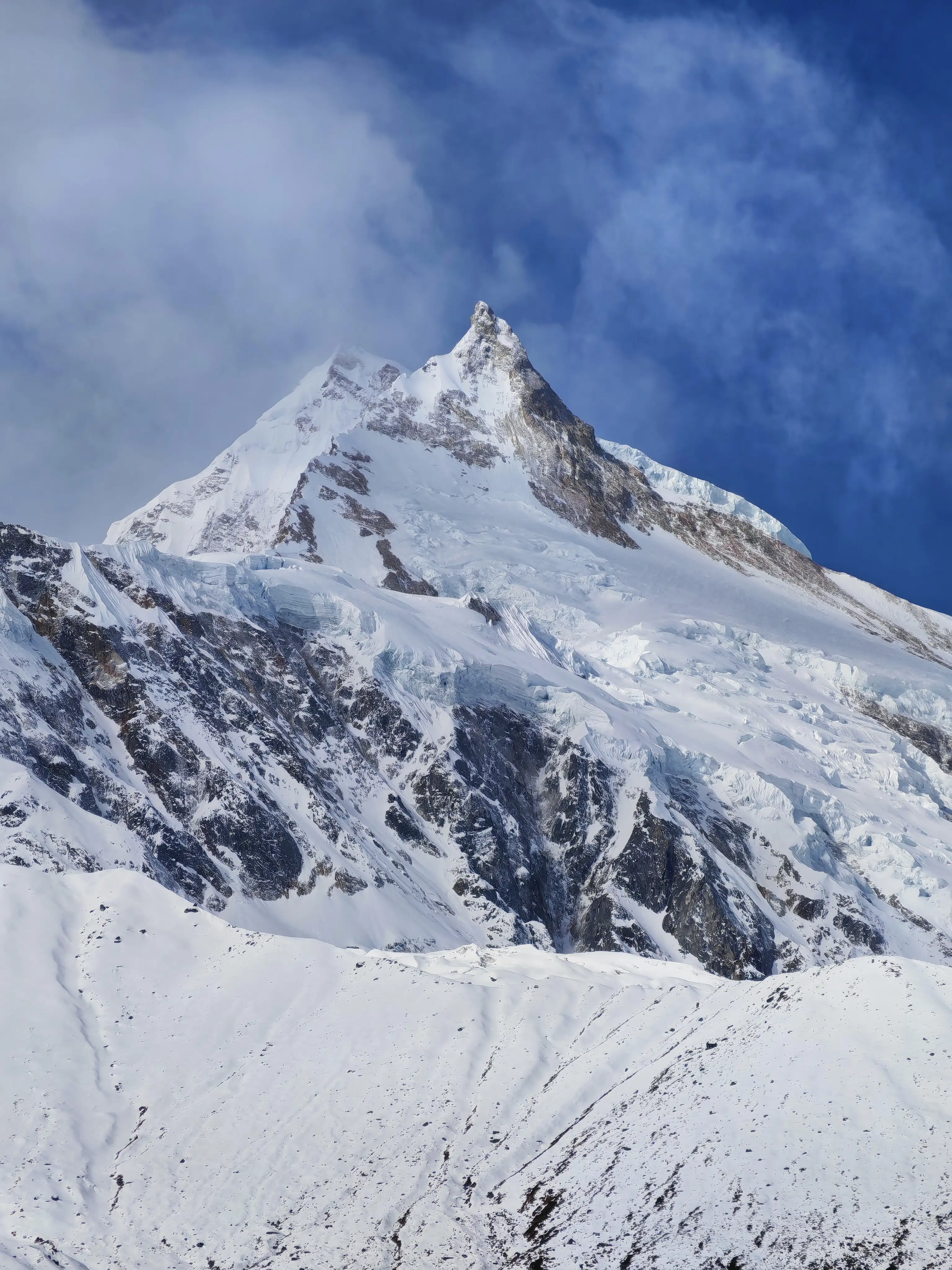 View of Manaslu from Samagaon